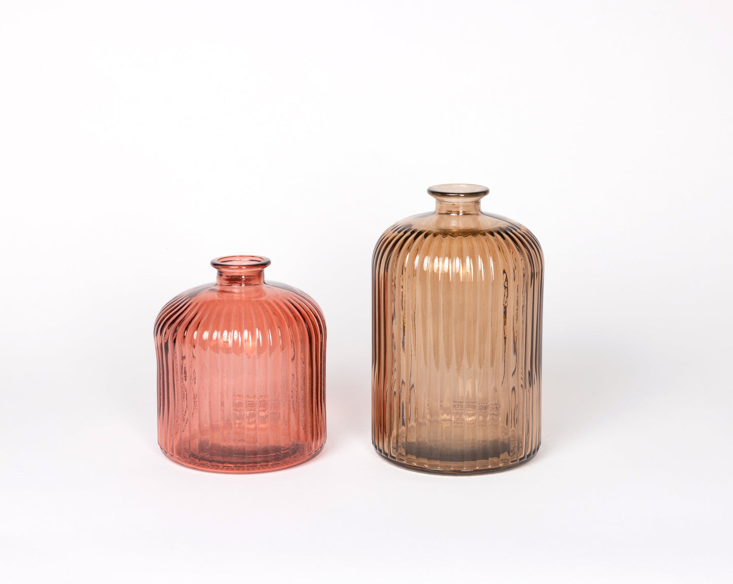 Brown Recycled Glass Vase - Medium