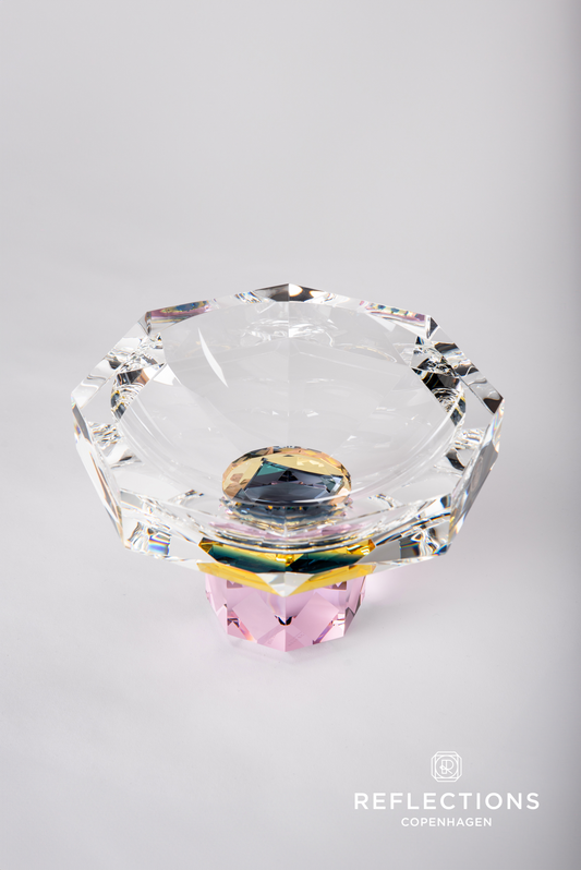 Arizona Rose/Cobalt/Yellow/Clear Bowl