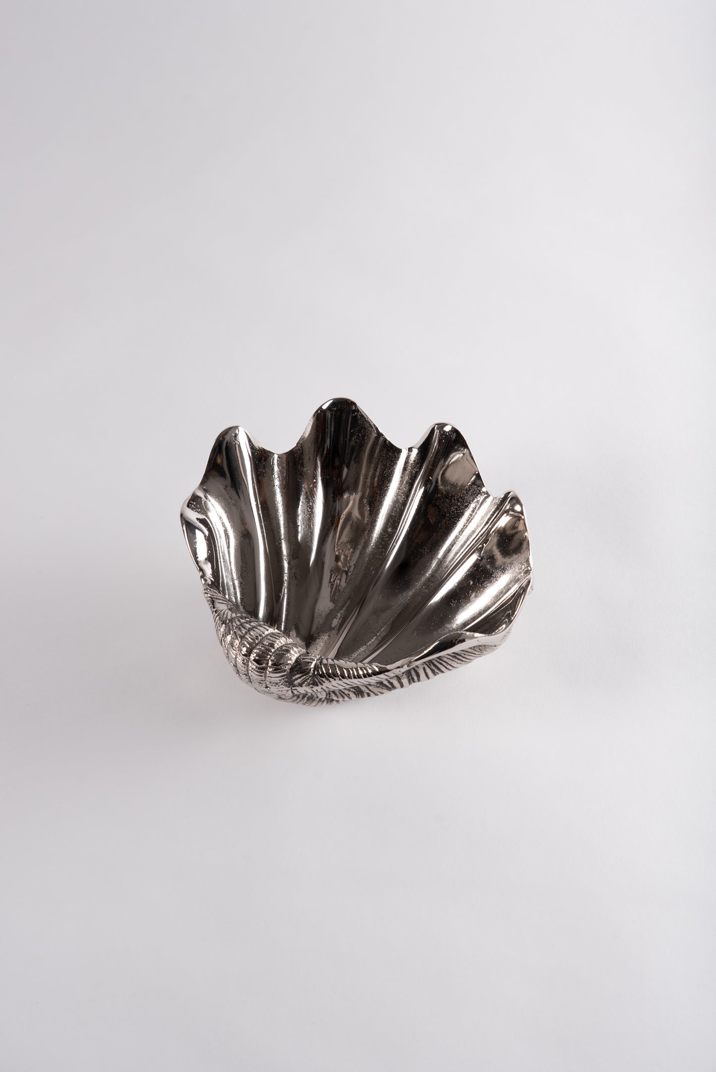 Shell Dish in Nickel-Plated Aluminum