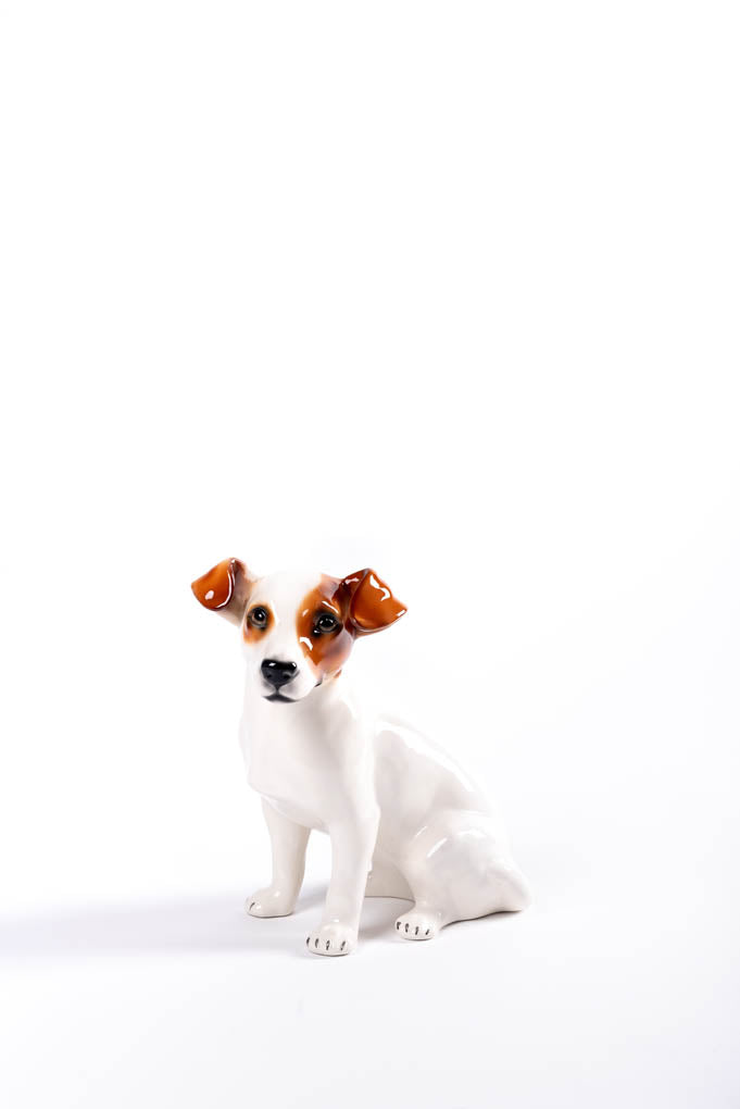 Handmade Ceramic Jack Russell Figurines - Set of 3