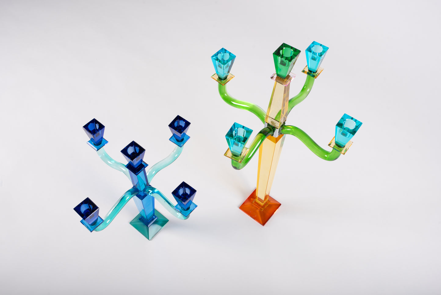 Glass Candelabrums