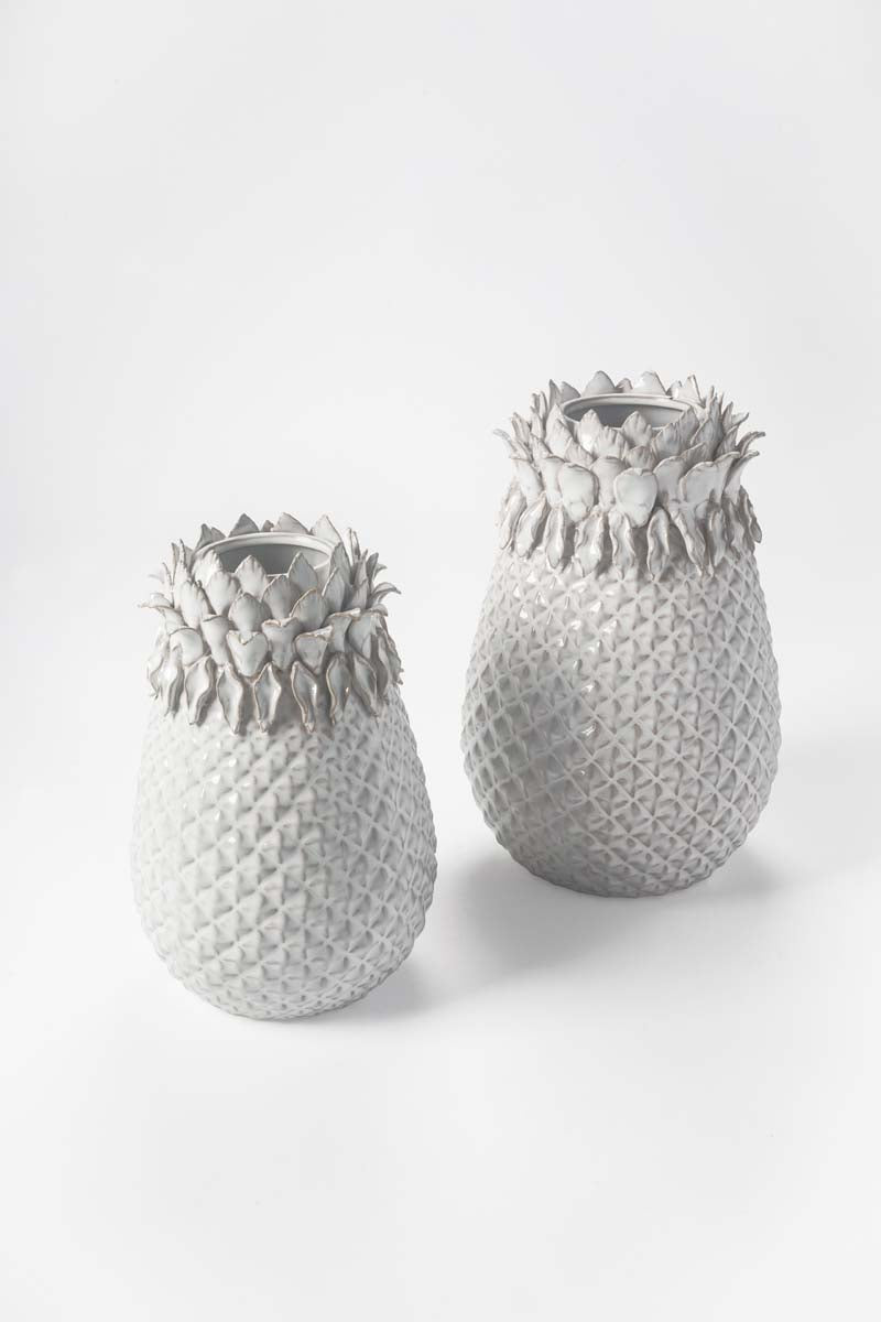 White Stoneware Vase