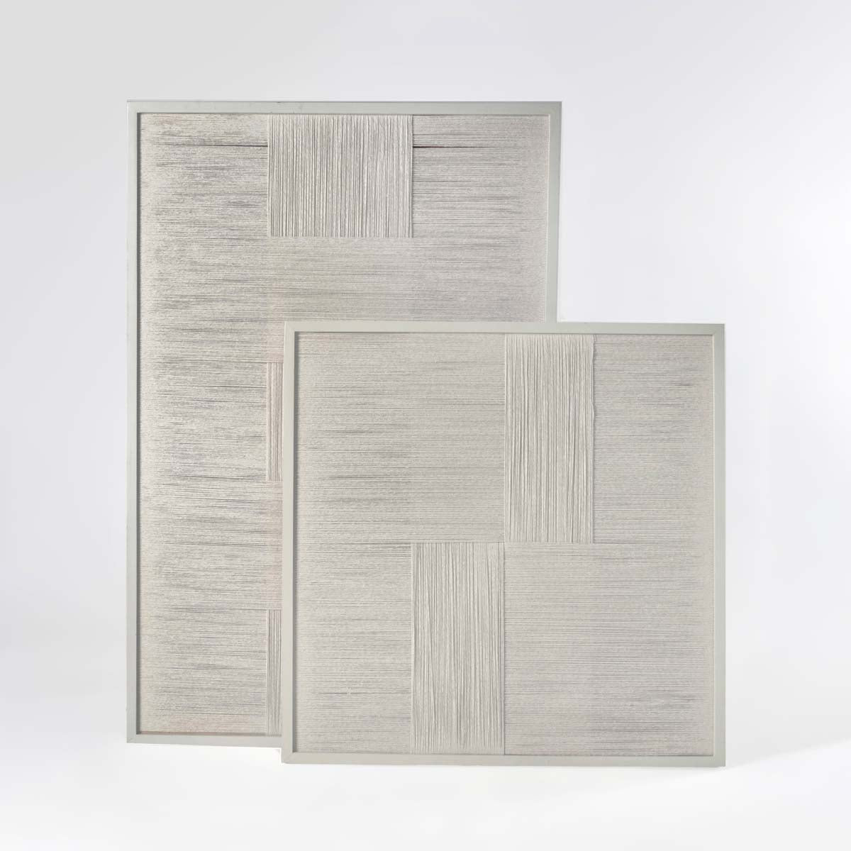 Ivory Rope Wall Plaque - Rectangle