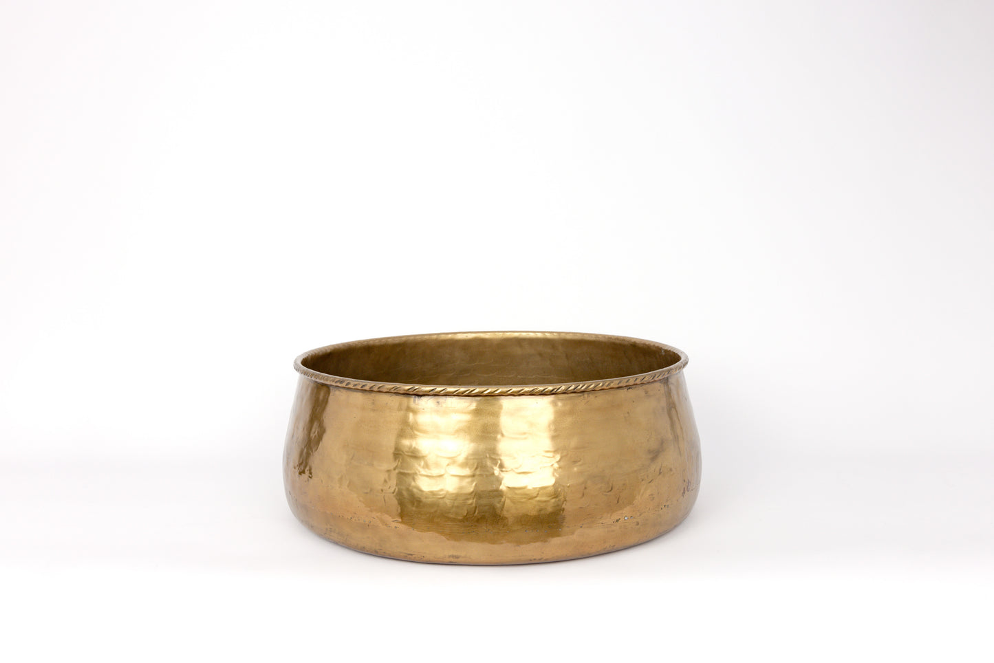 Aluminum Planter in Brass Color - Large