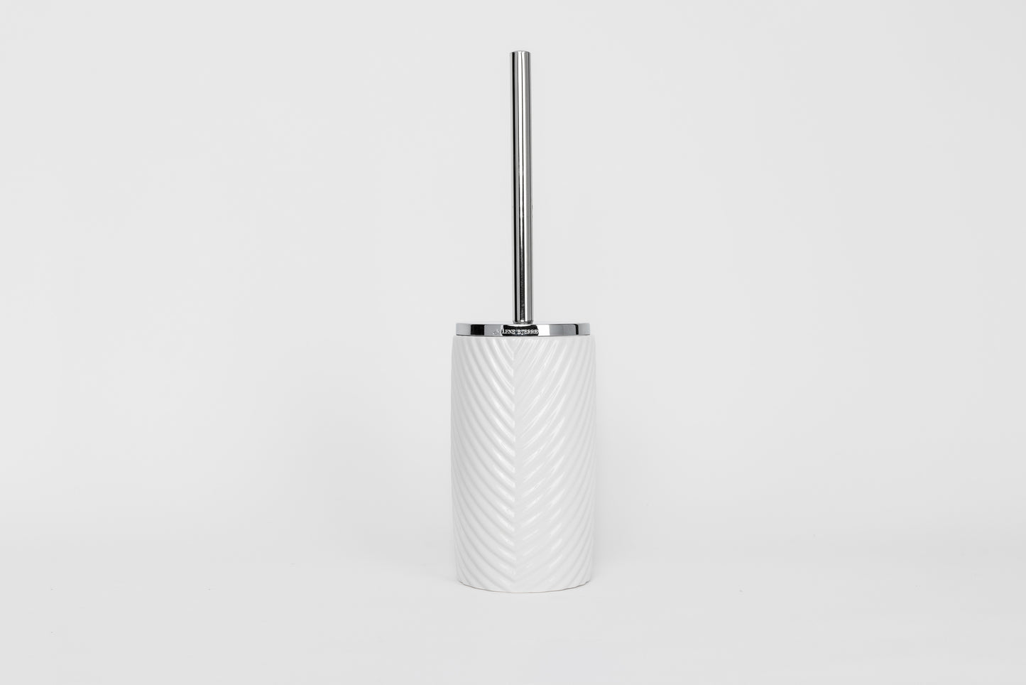 White Ceramic Bathroom Accessory - Toilet Brush