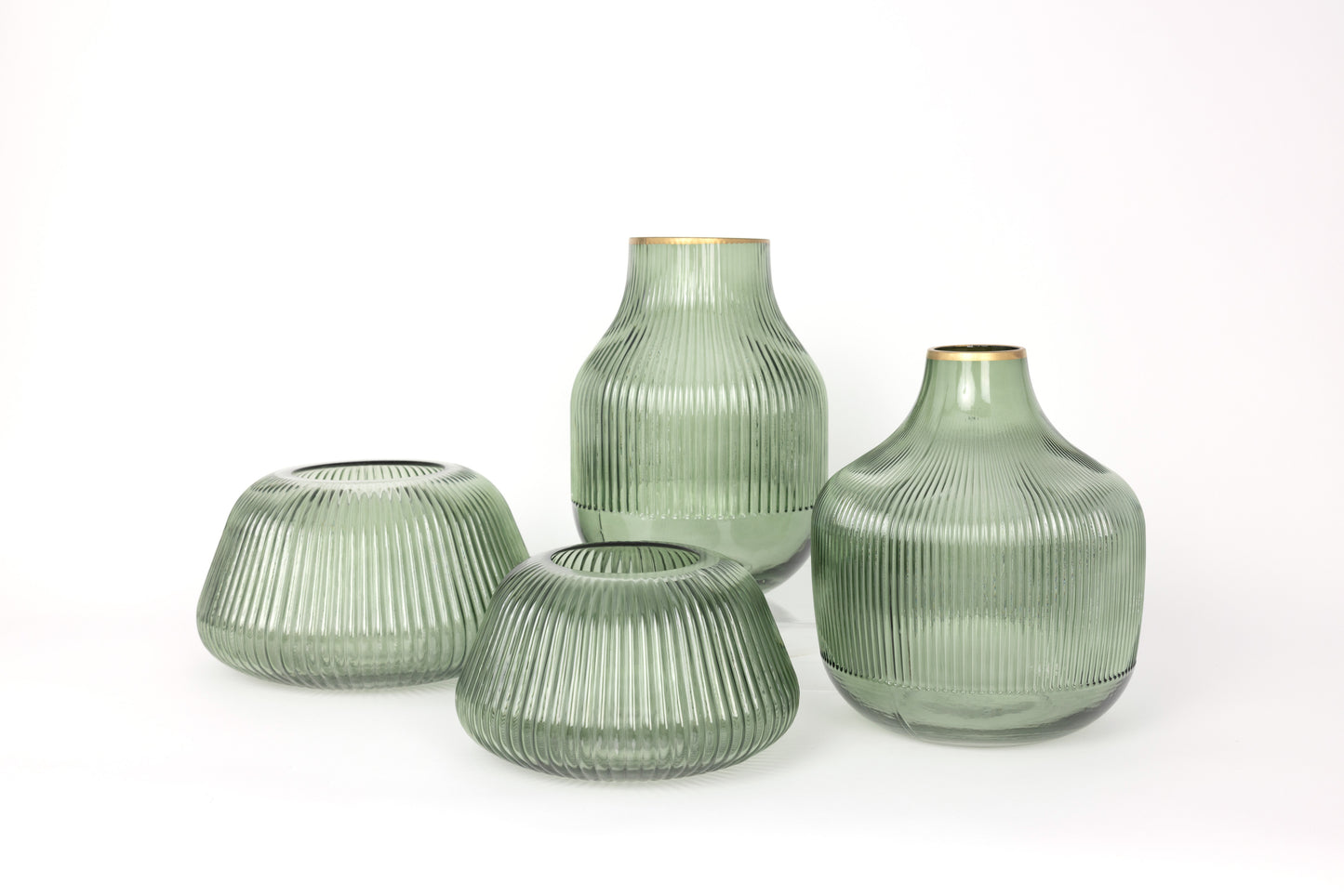 Sage Green Glass Vase - Medium