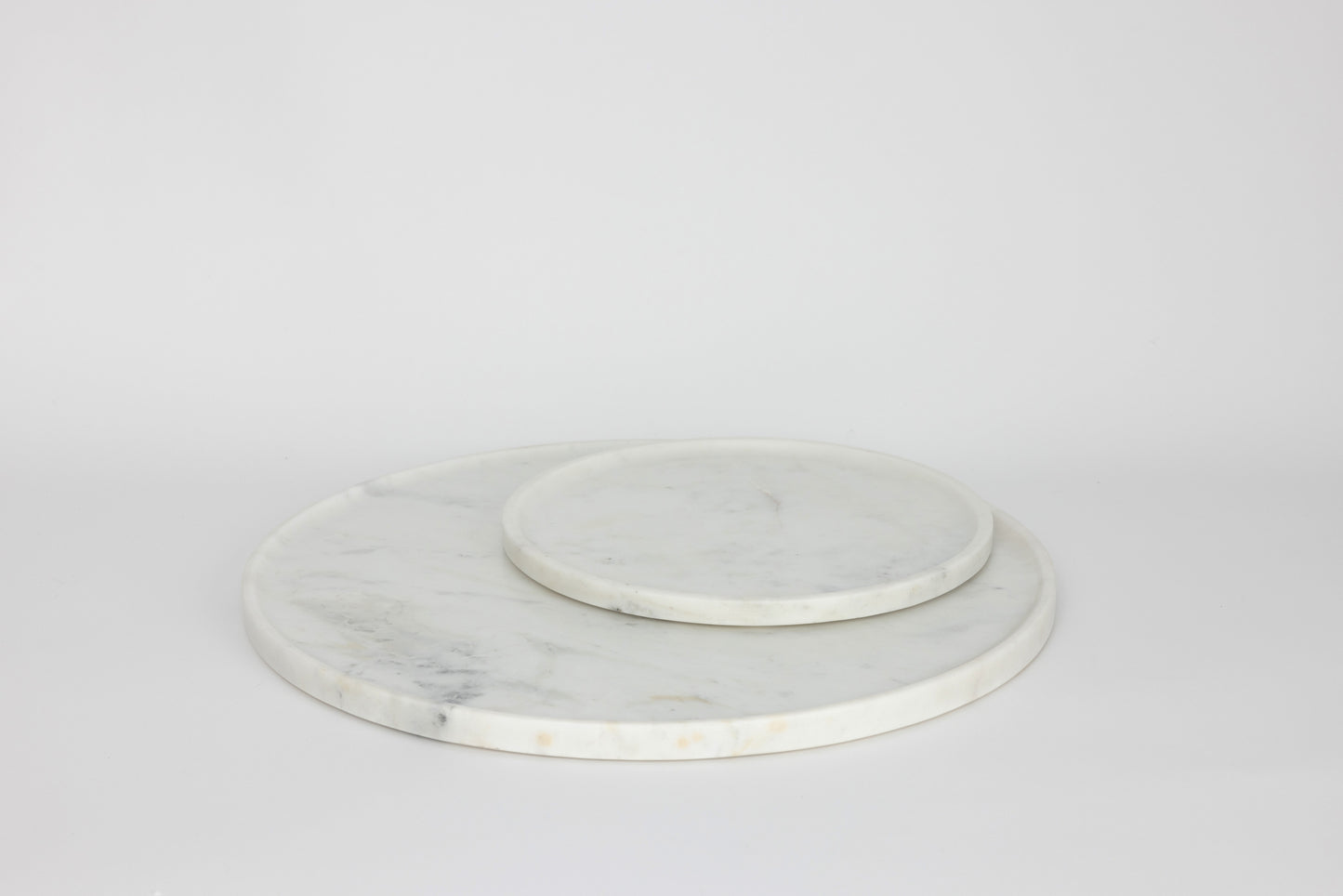 Solid Natural Carrara Marble Tray - Small