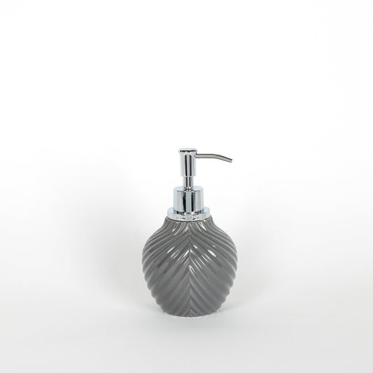 Medium Grey Ceramic Bathroom Accessory - Soap Dispenser