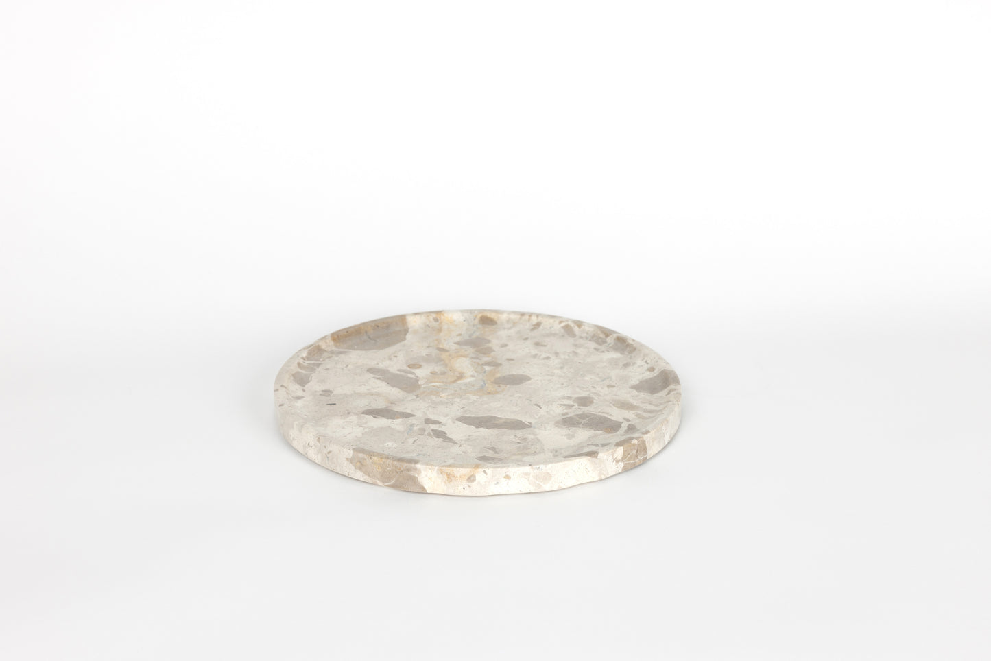 Solid Natural Travertine Marble Tray - Small