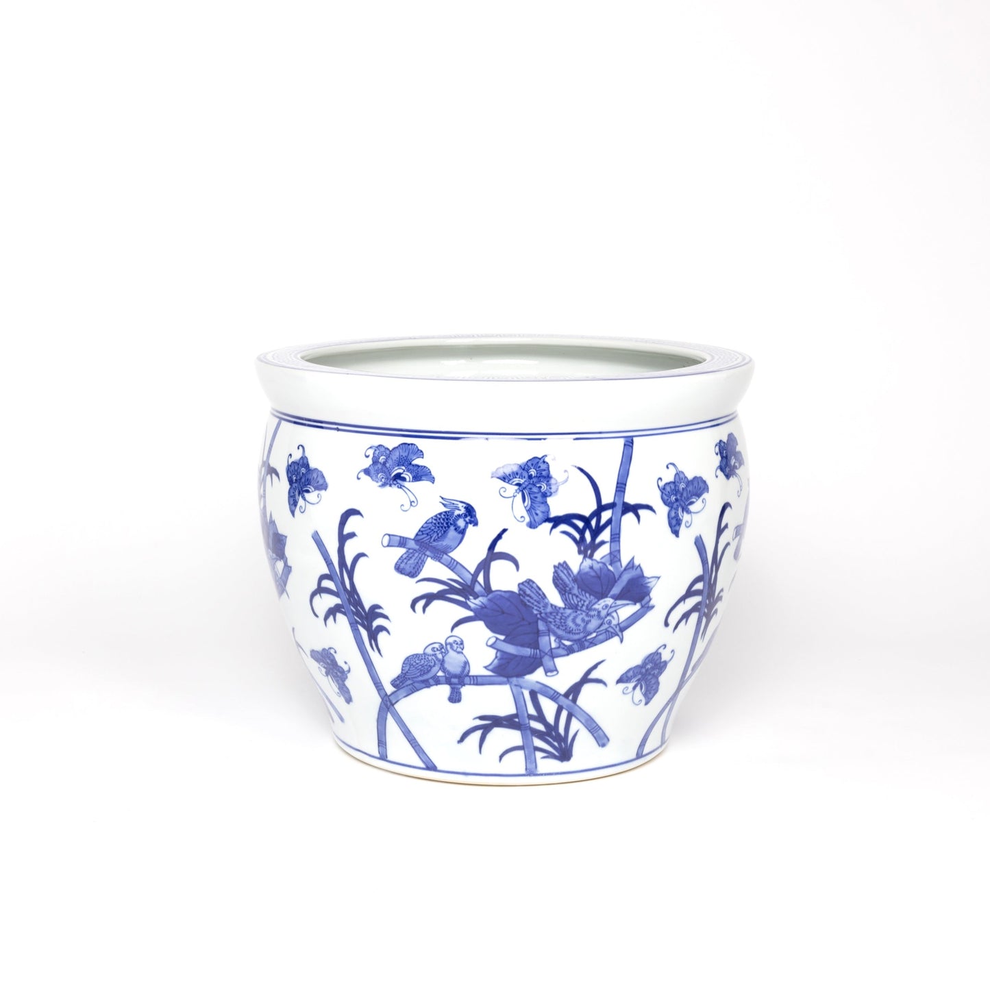 Delft Blue Porcelain Planter - Set of Two