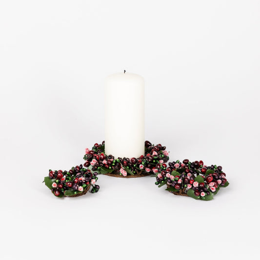 Red Berries Décor Wreaths - Set of 3