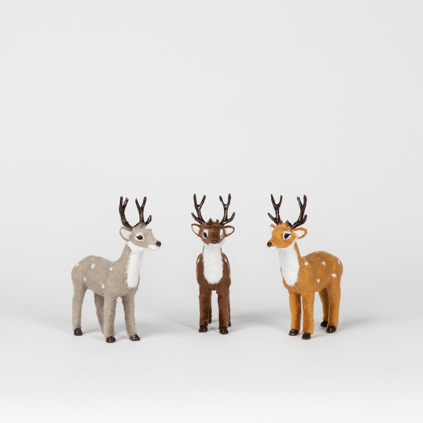 Polyresin Ornamental Deer, Set of 3