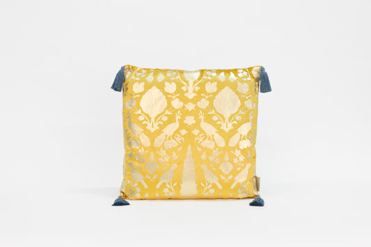 Ochre Velvet Cushion