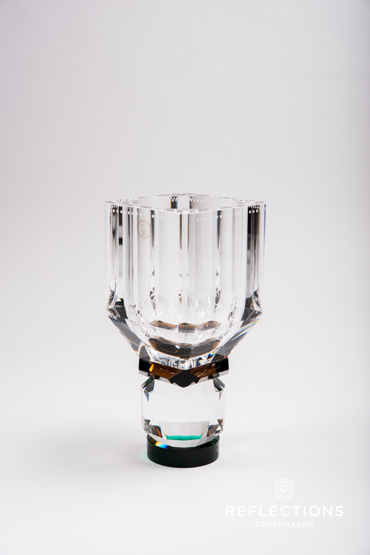 Utah Clear/Brown/Green Vase