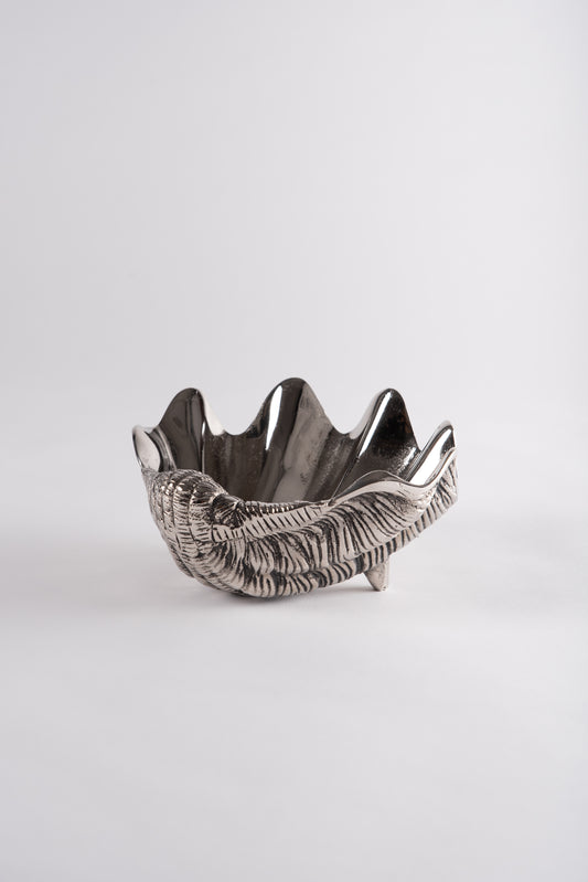 Shell Dish in Nickel-Plated Aluminum