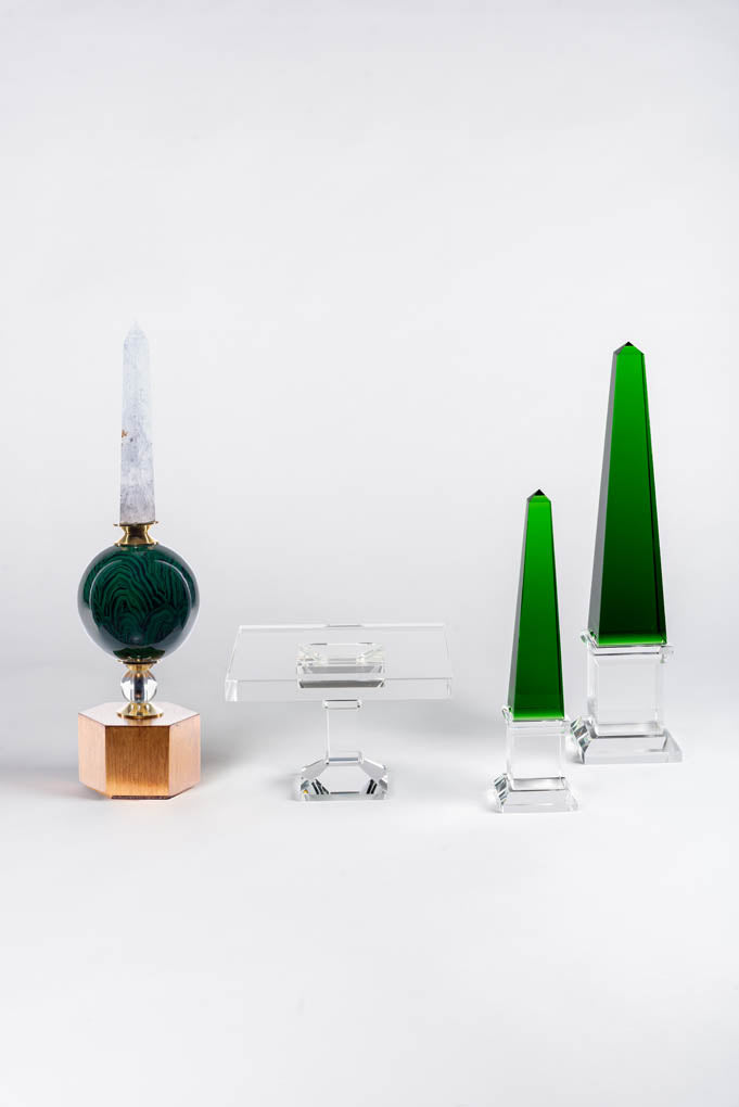 Krizia Ball Crystal and Ceramic Stand