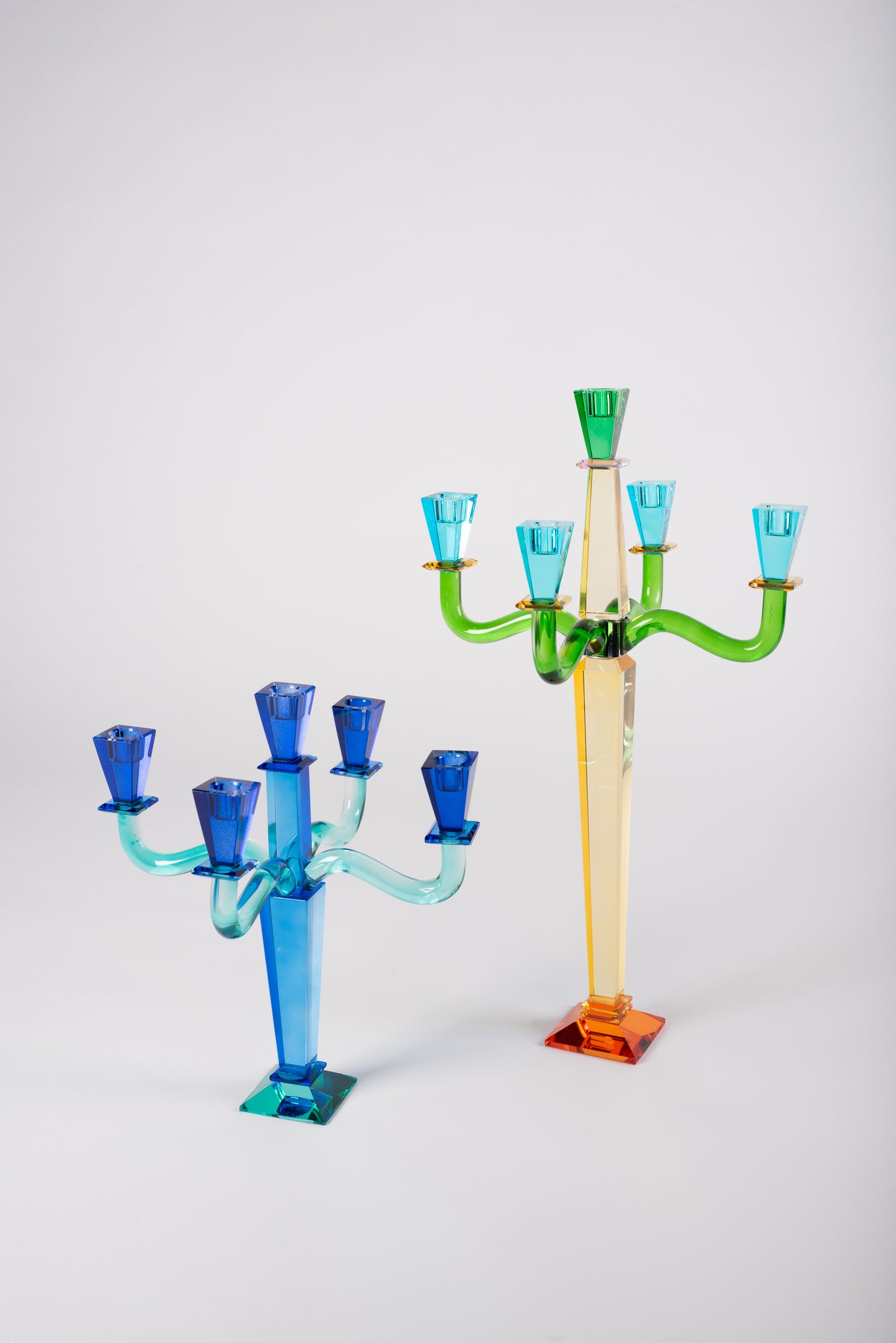 Glass Candelabrums