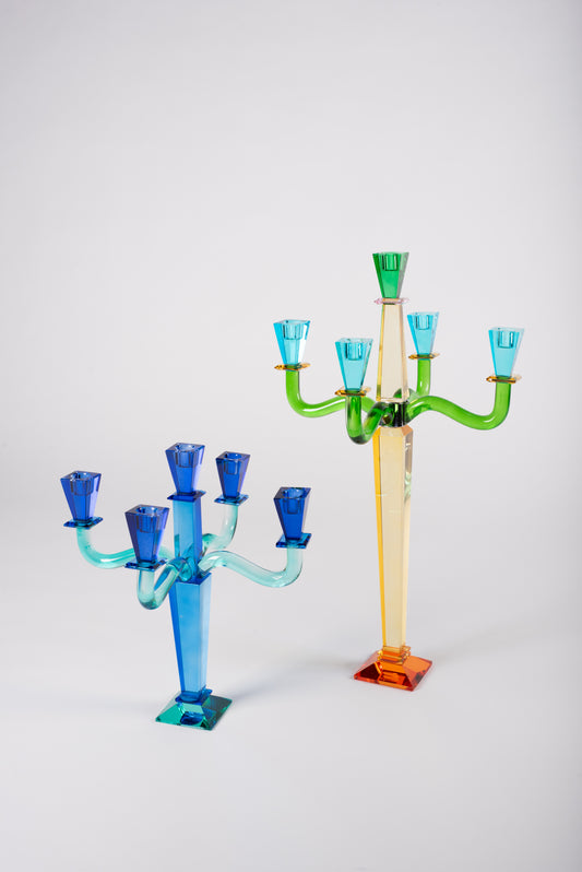 Glass Candelabrums