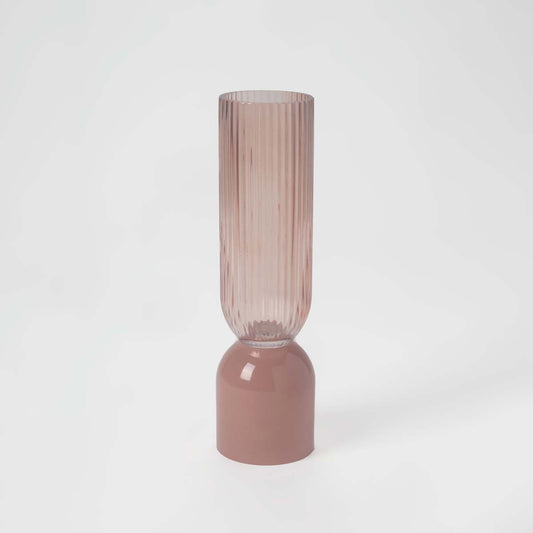 Versatile Peach Glass Vase