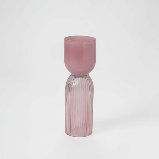 Versatile Pink Glass Vase