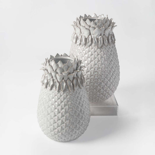 White Stoneware Vase