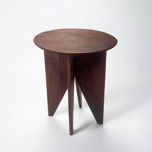 Mango Wood Accent Table - Brown