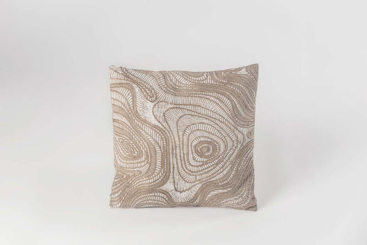 Irregular Square Cotton Cushion - Ivory