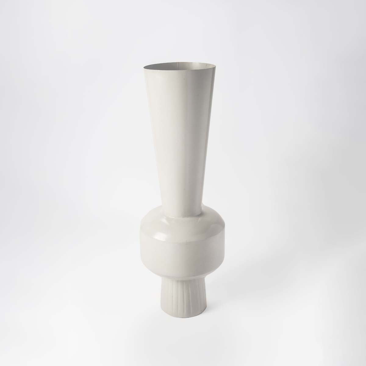 Tall Iron Vase - Ivory